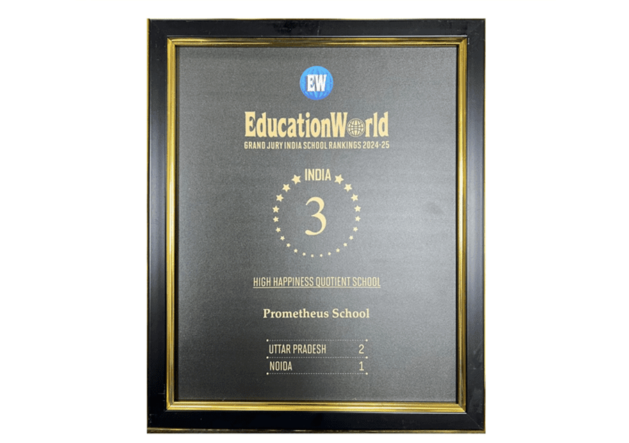 Prometheus School has been recognized in the EducationWorld India School Grand Jury Rankings 2024-25