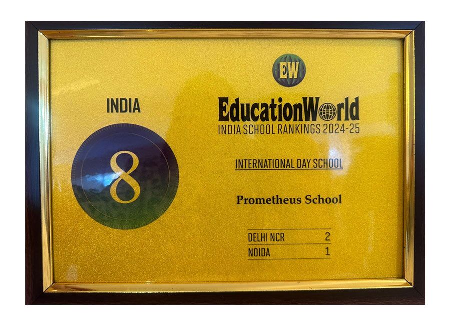 Prometheus School has been recognized in the EducationWorld India School Grand Jury Rankings 2024-25